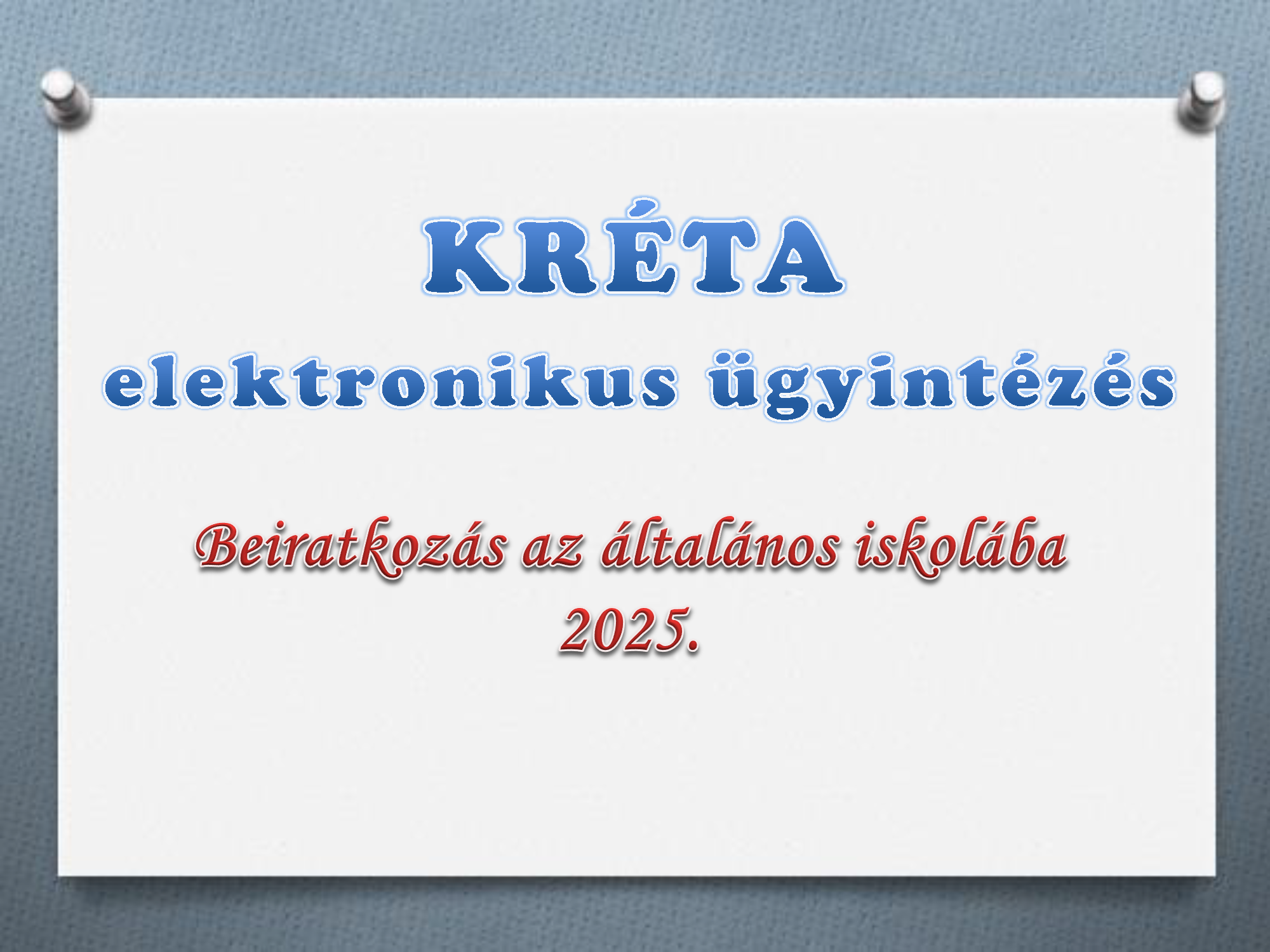 Kréta elektronikus ügyintézés